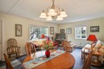 Living and dining areas at Cozy Cottage